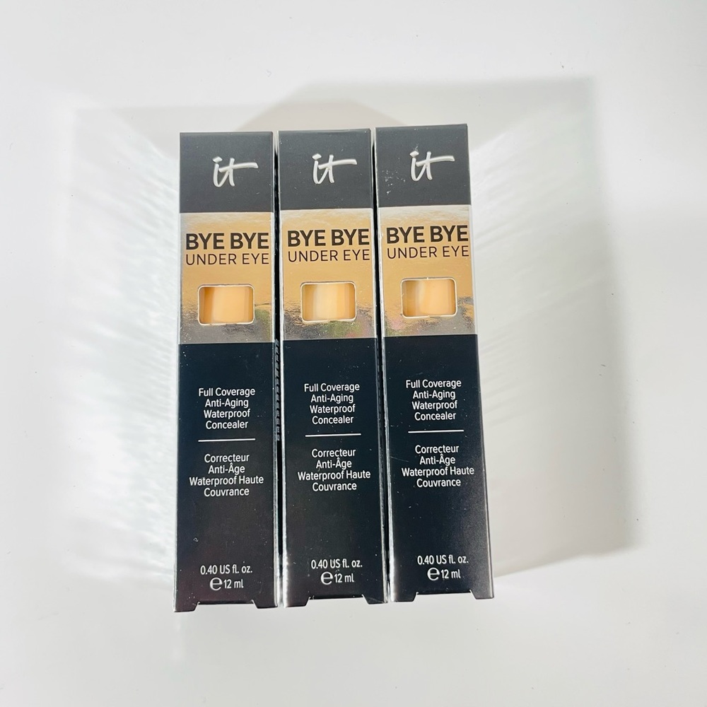 Lot of 3 it COSMETICS Bye Bye Under Eye, 21.0 Medium Tan ( W )